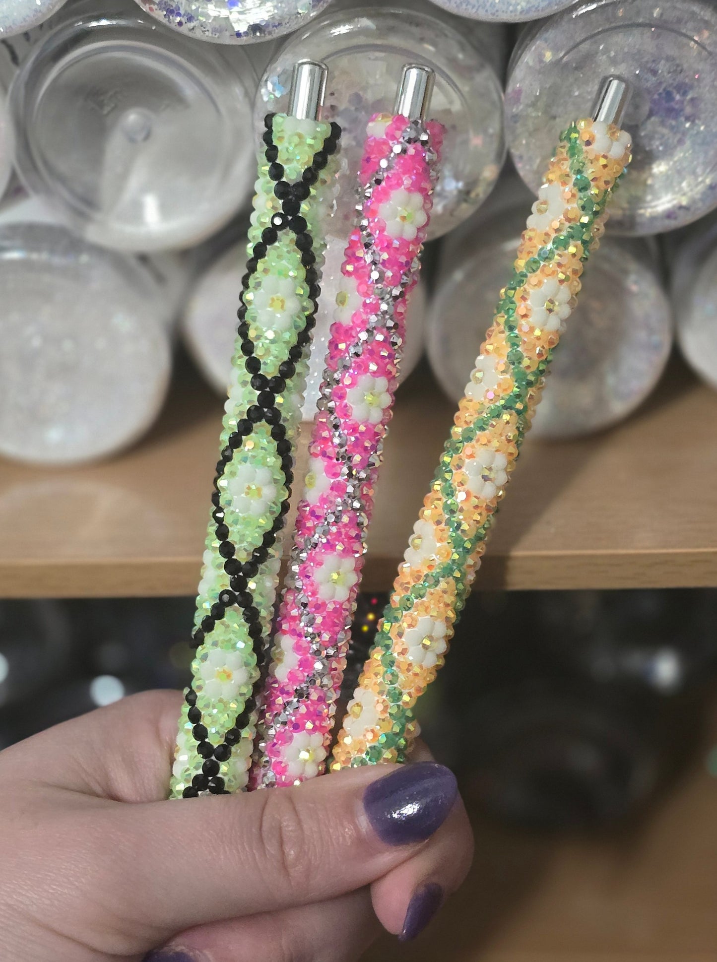 Pattern Rhinestone Pens