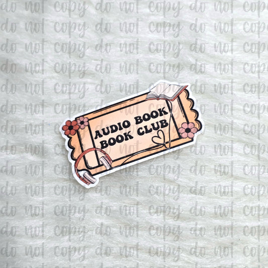 Audio Book Book Club Sticker