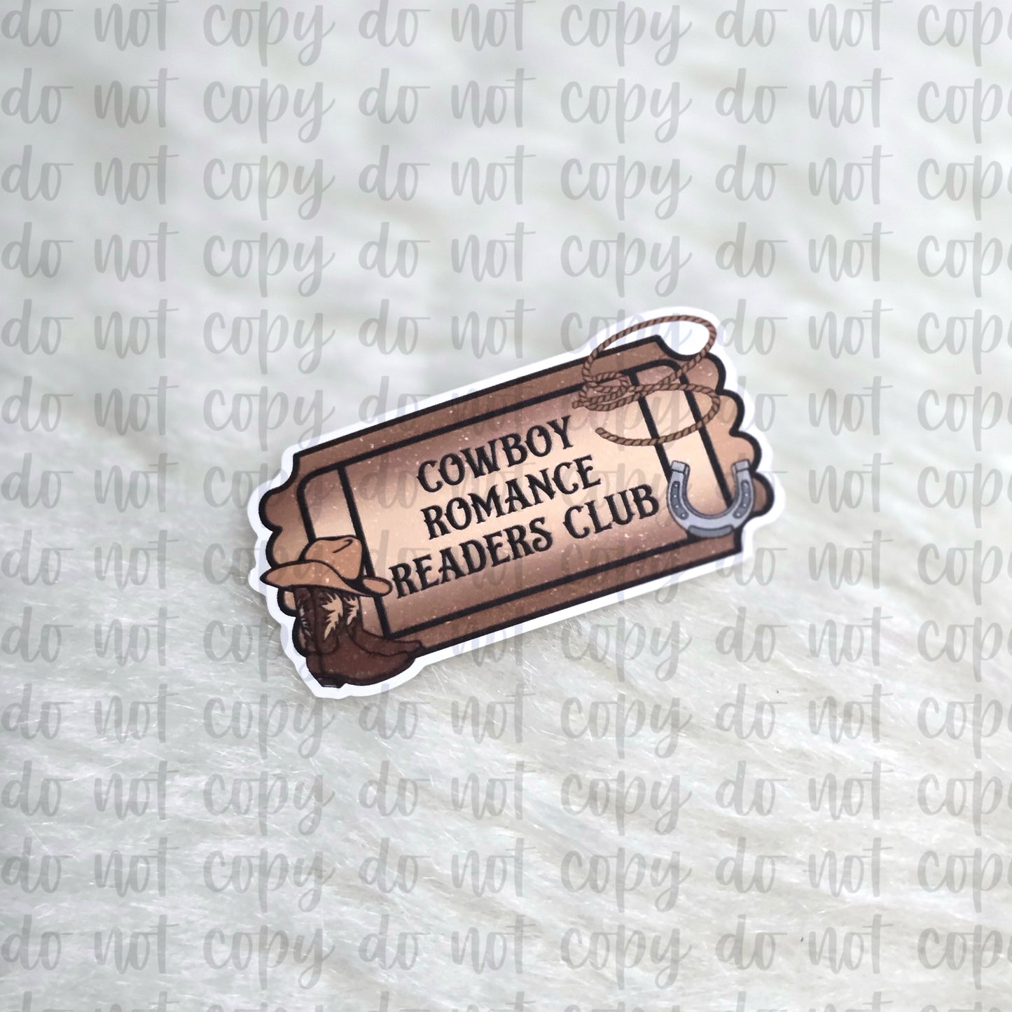 Cowboy Romance Readers Club Sticker