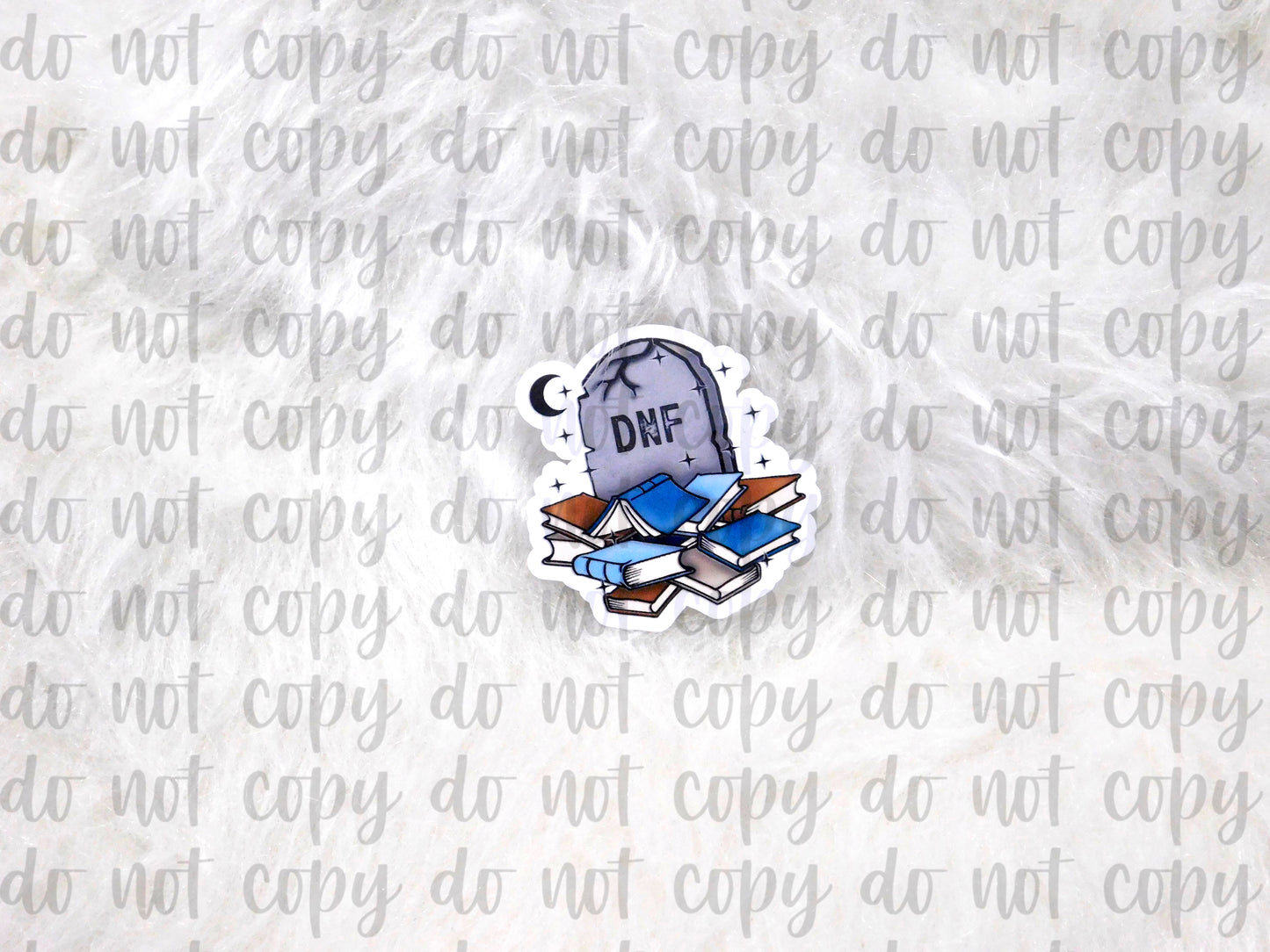 RIP DNF (Did Not Finish) Bookish Sticker