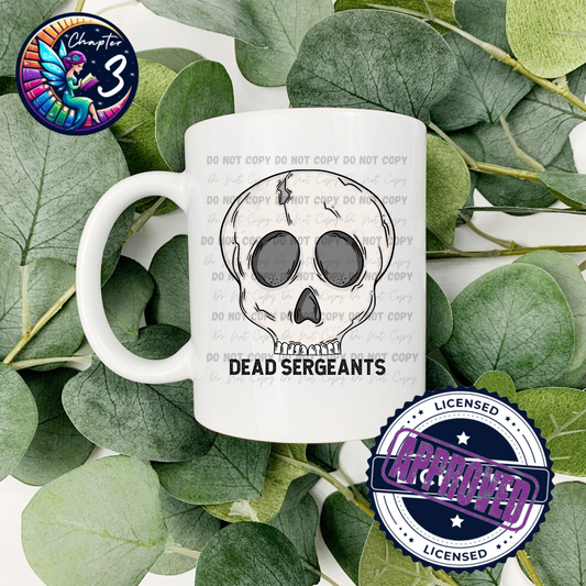 Dead Sergeants Skull 15oz Mug