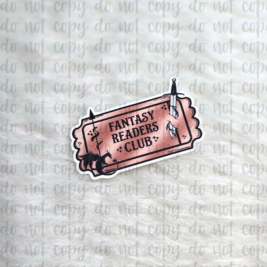 Fantasy Readers Club Sticker