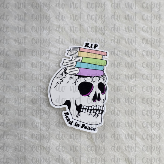 Read In Peace Sticker