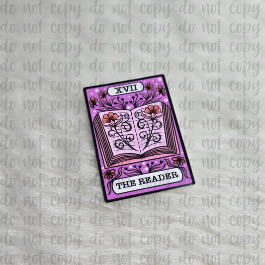 Reader Tarot Card Sticker Purple