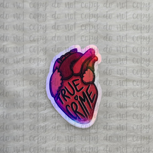 True Crime Heart Sticker