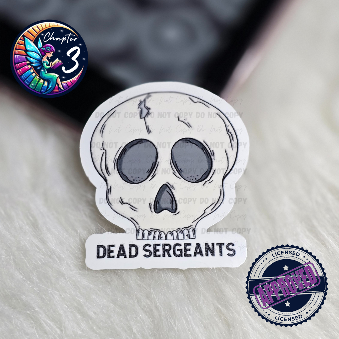 Dead Sergeants Skull Sticker