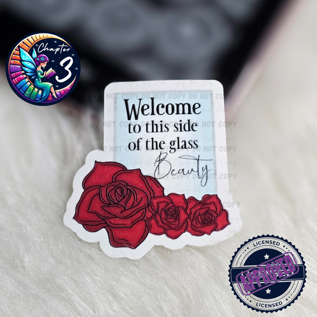 Welcome to This Side of the Glass Beauty Sticker