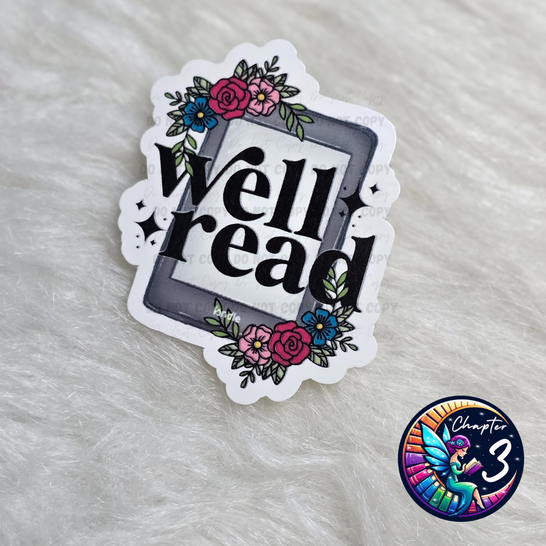 Well Read Kindle Sticker