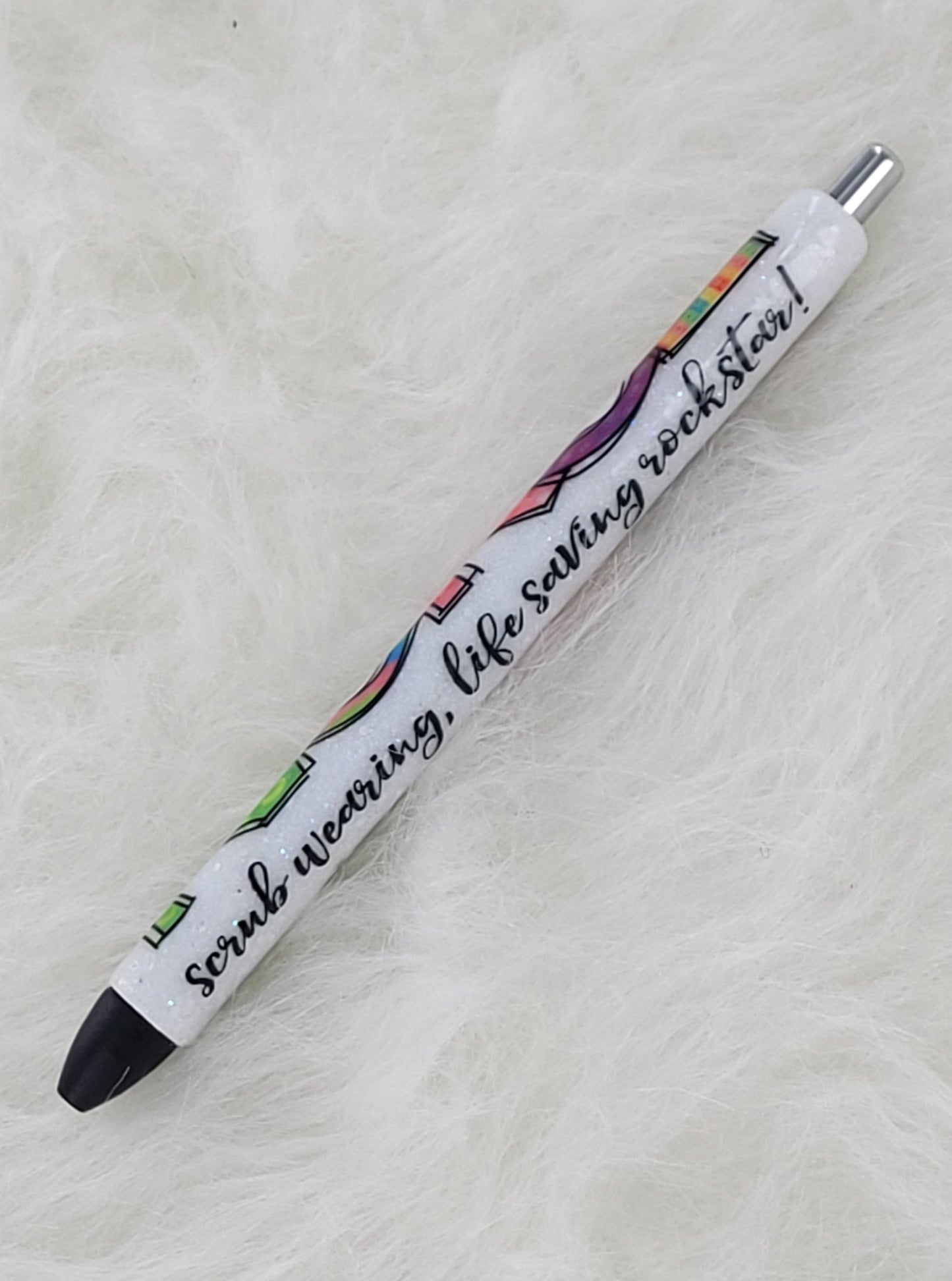 Nurse Appreciation Refillable Glitter Pen