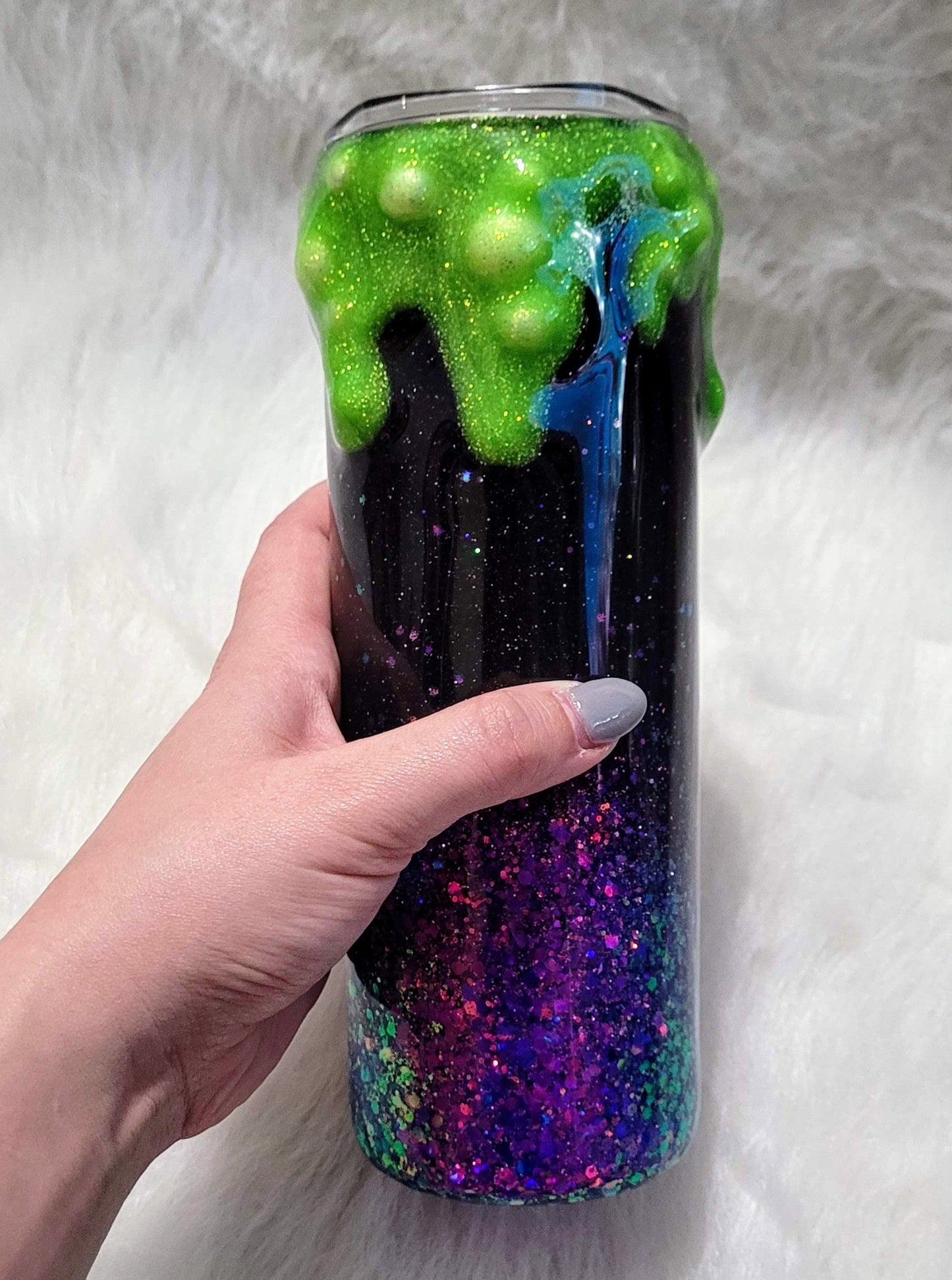 Double Double Toil & Trouble Witchy Halloween Bubble Drip Tumbler