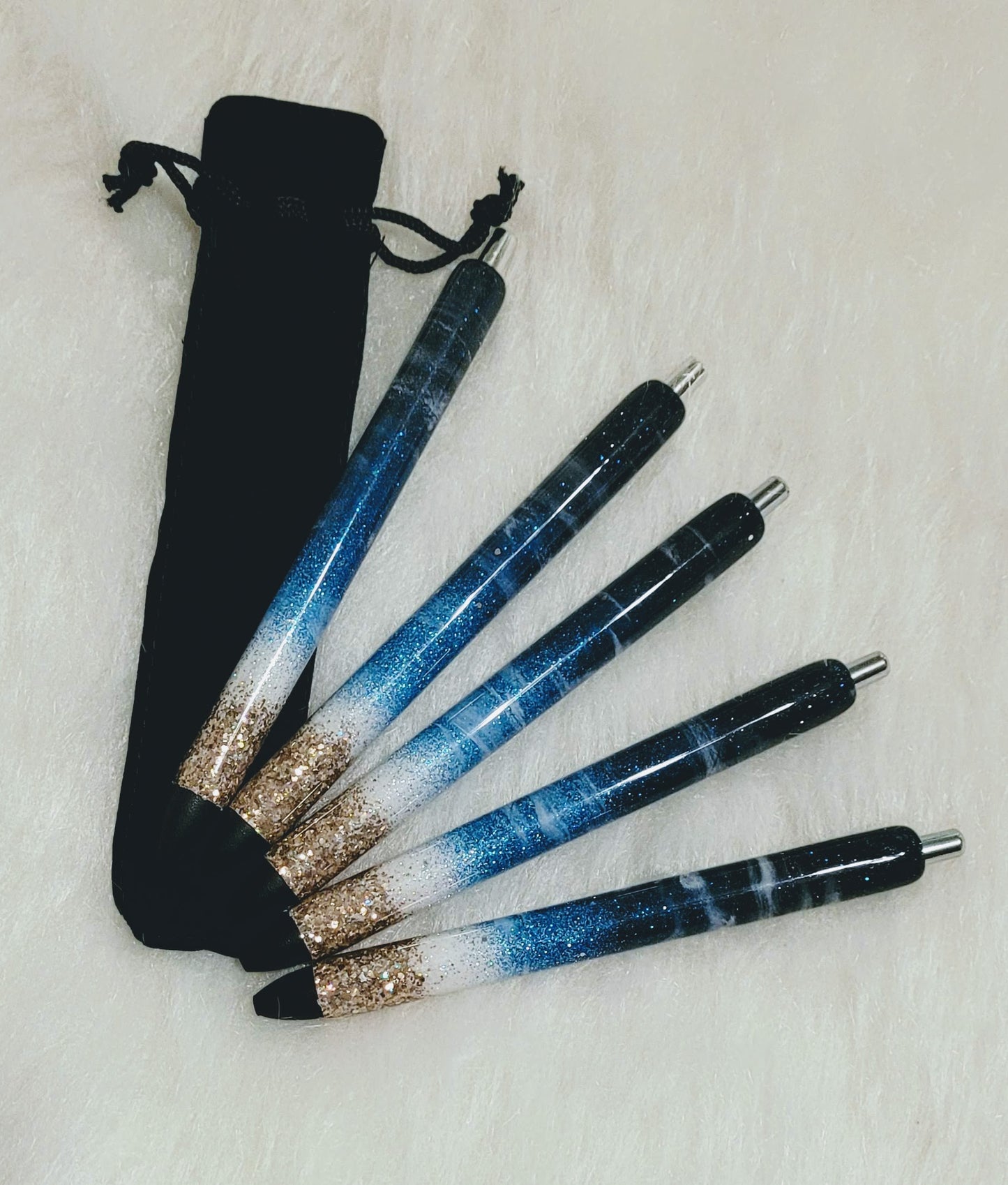 Deep Ocean Beach Refillable Glitter Pen