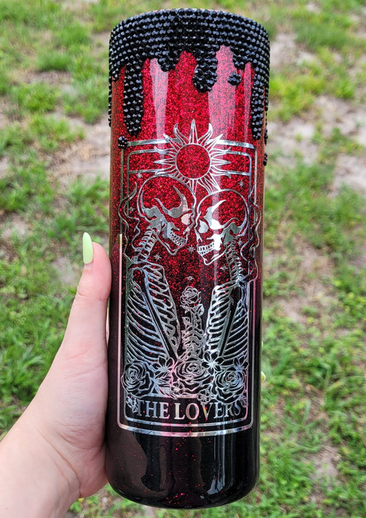 Dark Lovers Tarot Card Tumbler