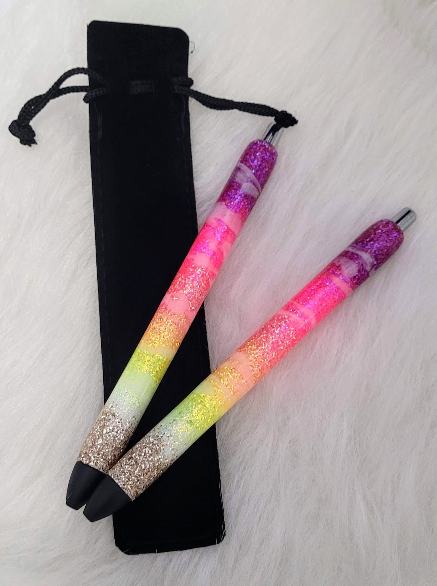 Sunset Beach Refillable Glitter Pen