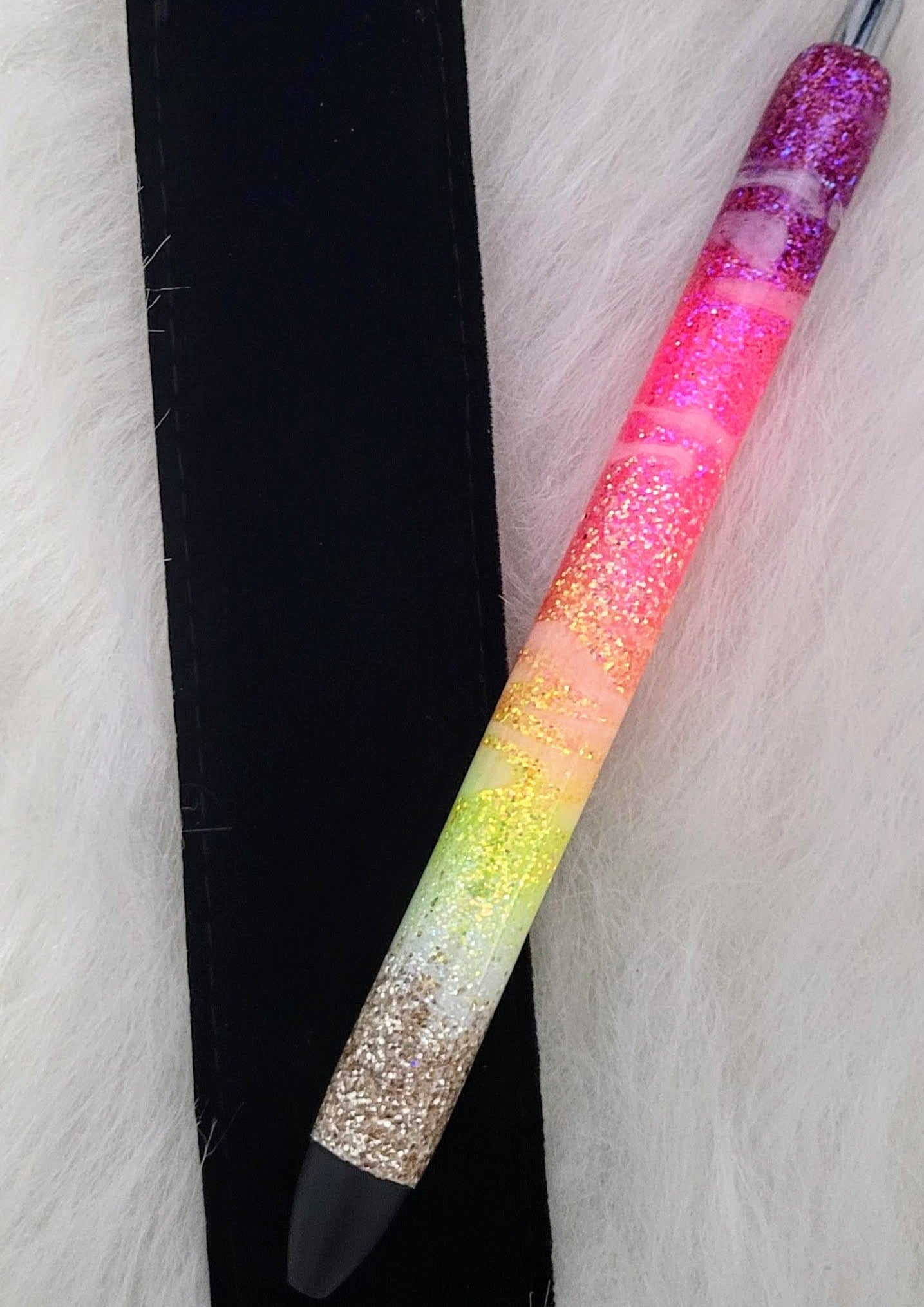 Sunset Beach Refillable Glitter Pen