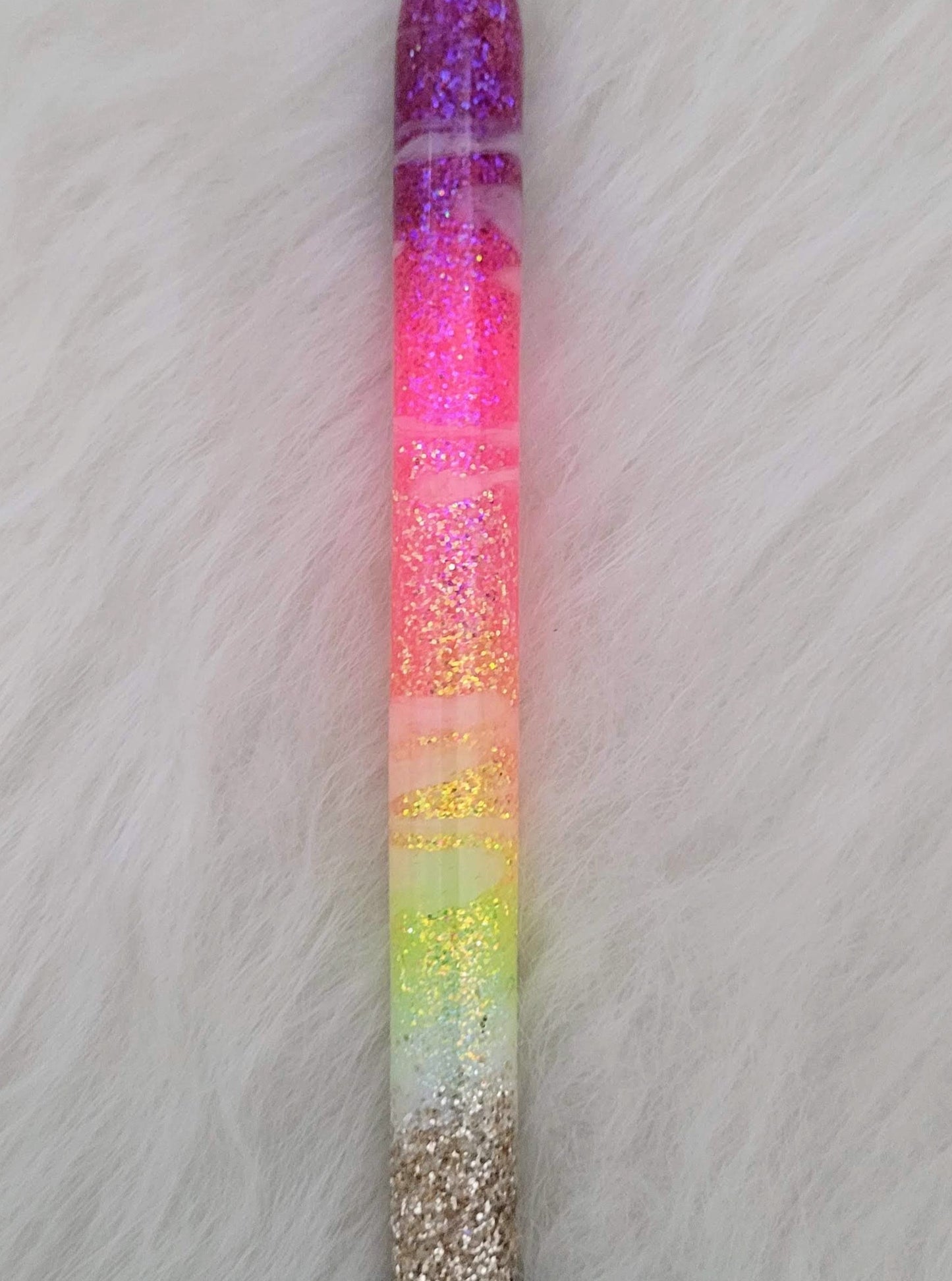 Sunset Beach Refillable Glitter Pen