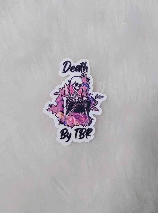 Death By TBR Bookish Sticker