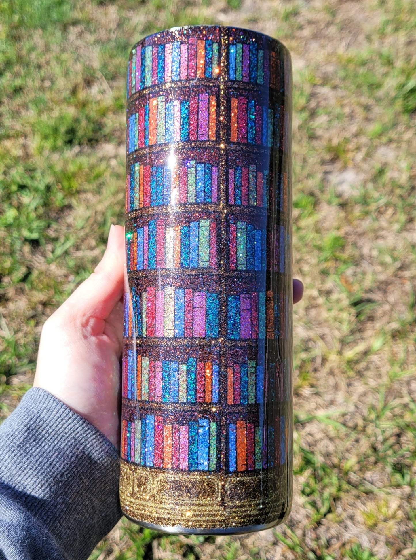 Phoenix Library Stainless Steel Glitter Tumbler