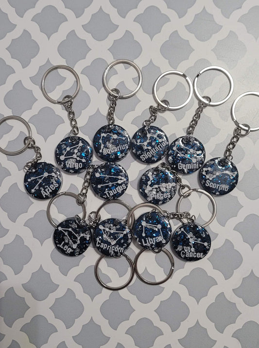 Custom Zodiac Key Chains