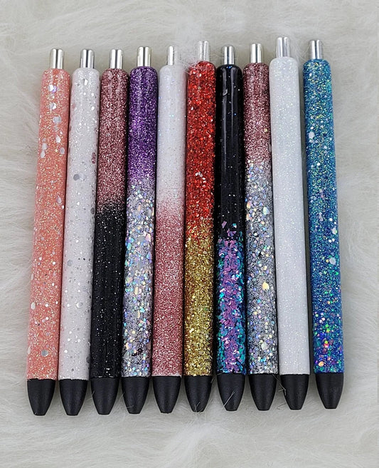 Custom Glitter Refillable Pen