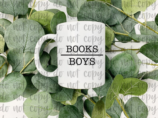 Books Over Boys 15oz Mug